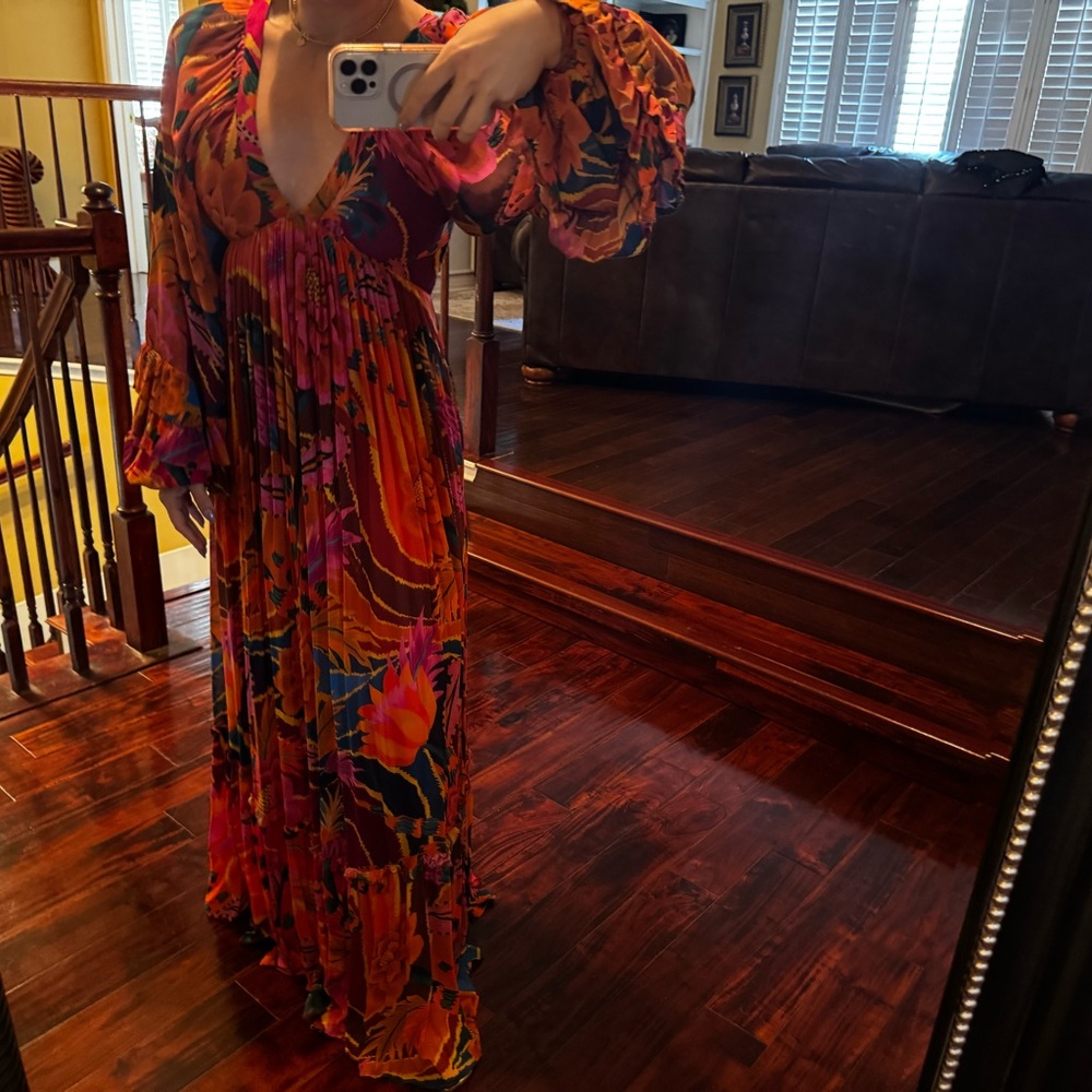 Vibrant Floral Maxi Dress